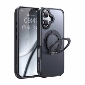 McDodo PC-4930 MagSafe korpus iPhone 16-le koos statiiviga (must)