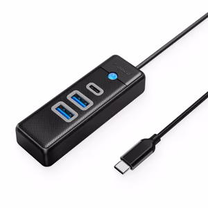 Orico PWC2U-C3 3-port USB hub 2x USB-A 3.0 1x USB-C 3.0 0.15 m - black
