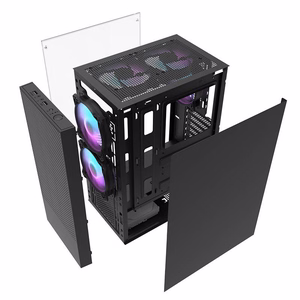 Darkflash A290 computer ümbris (must) + 3 fans