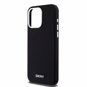 DKNY DKHMP15XSMCHLK iPhone 15 Pro Max6.7" must ümbris Liquid Silicone Small Metal Logo MagSafe