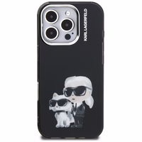 Karl Lagerfeld IML Aquarelle Karl & Choupette & Logo Ümbris jaoks iPhone 16 Pro Max - must