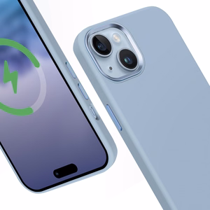 Crong Color Cover LUX Magnetic ümbris seadmele iPhone 15 Plus, MagSafe'iga ühilduv, sinine