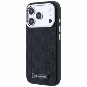 KARL LAGERFELD ümbris mudelile IPHONE 18 Pro Max/17 Pro Max ühildub MagSafe'iga (Mono Resin Logo) (värv: must)