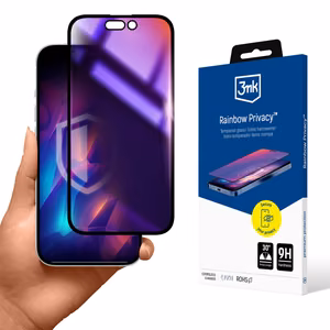 3mk Rainbow Privacy Karastatud klaas jaoks Apple iPhone 15 Pro Max