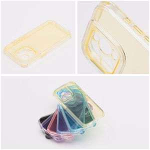 MATRIX CLEAR Ümbris jaoks IPHONE 15 Pro kollane
