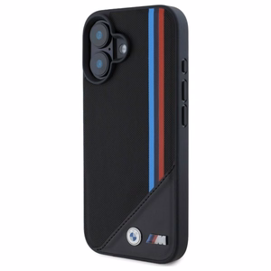 BMW M Meshed Tricolor Stripes MagSafe ümbris jaoks iPhone 16 - must