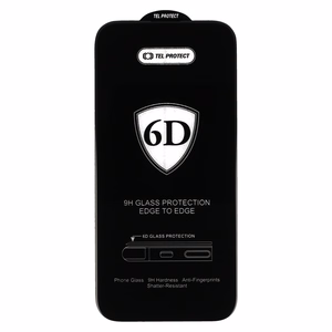 Tel Protect Full Glue 6D Karastatud klaas jaoks SAMSUNG GALAXY S25 ULTRA Must (with fingerprint unlock) - 10 PACK