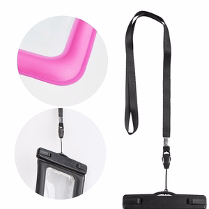 Waterproof bag jaoks mobile phone with plastic closing AIRBAG rose roosa