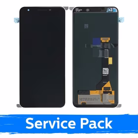 LCD Ekraan Ühildub Google Pixel 3A Must Koos Frame (Service Pack)