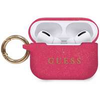 Guess Silikoon Glitter Ümbris for AirPods Pro - roosa Glitter