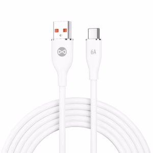 Forever kaabel USB - USB-C 1,0 m 6A valge