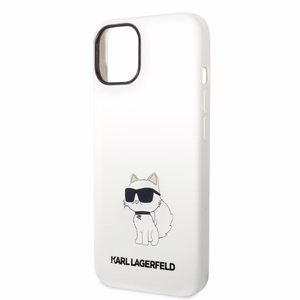 Чехол Karl Lagerfeld Silicone Choupette для iPhone 14 Plus — белый