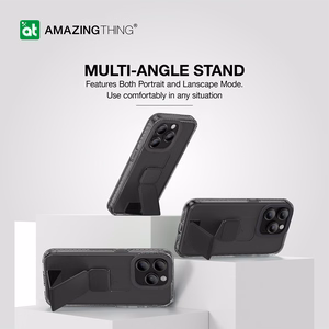 Amazing Thing Titan Pro Holder Чехол 10FT IP156.7PTHBK для Iphone 15 Pro Max чёрный с подставкой