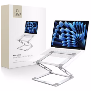 Tech-Protect ULS400 universal foldable alus jaoks laptops up to 17" - hõbedane