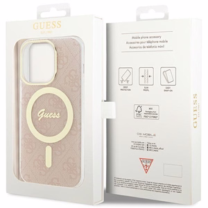 Guess IML 4G MagSafe ümbris jaoks iPhone 15 Pro - roosa