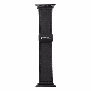 Strap to Apple Watch Forcell F-Design FA21 magnetic eco-friendly leather 42 / 44 / 45 / 49 mm black