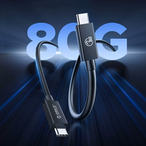 Orico USB4 Cable Compatible with Thunderbolt 5 80Gbps 240W USB-C to USB-C 2m - Black