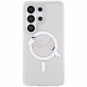 Karl Lagerfeld case IML KC Script MagSafe for Samsung Galaxy S26 Ultra transparent