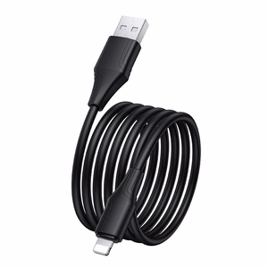 Силиконовый кабель USB A – Lightning Hoco 2,4A 1 m X124 черный