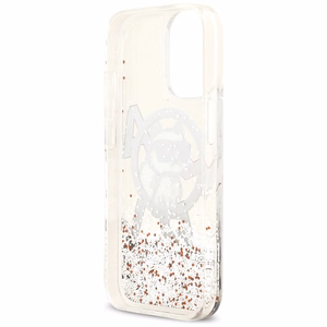 Karl Lagerfeld Liquid Glitter Choupette Logo MagSafe Ümbris jaoks iPhone 17 - Clear