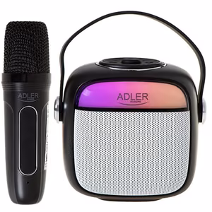 Adler AD 1199 karaoke kõlar mikrofoniga, SD/USB/AUX/Bluetooth, must