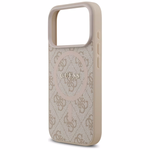 Guess 4G Ring Classic Logo MagSafe Ümbris jaoks iPhone 17 Pro - Roosa