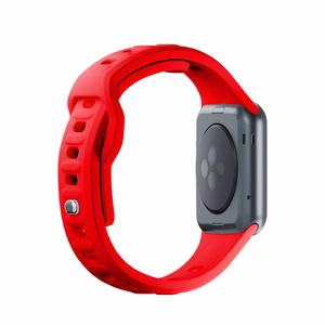 3mk silikoonrihm Apple Watchile, 38/40/41/42 mm, punane, väike suurus