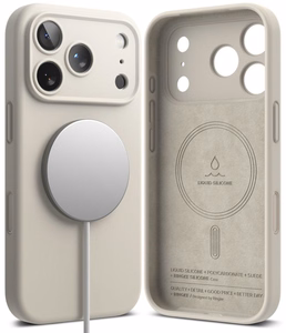 Ringke MagSafe silikoonist ümbris seadmele iPhone 18 Pro Max – beež