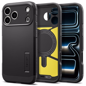 Spigen Tough Armor MagSafe ümbris mudelile iPhone 18 Pro / 17 Pro – värv: must