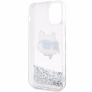 Karl Lagerfeld KLHCP12MLNHCCS iPhone 12/ 12 Pro 6.1" hõbedane/hõbedane hardcase Glitter Choupette Head