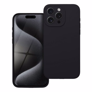 Ümbris Silikoon 2mm jaoks IPHONE 15 Pro Max must