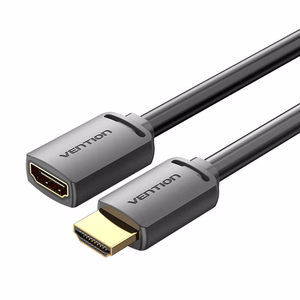 HDMI 2.0 Male to HDMI 2.0 Female Extension Kaabel Vention AHCBD 0,5m, 4K 60Hz, (must)