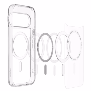 Spigen Ultra Hybrid Mag MagSafe ümbris Google Pixel 11 Pro XL – läbipaistev ja valge