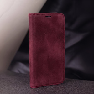 Smart Suede ümbris Honor 600 / Honor 600 Pro tumepunane