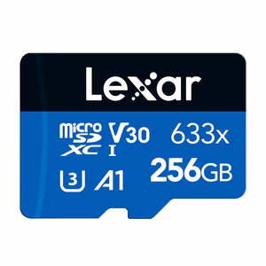 Карта памяти Lexar High-Performance 633x microSDXC объемом 256 ГБ + адаптер SD