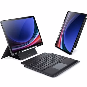 DUX DUCIS case DK foldable with Wireless Keyboard jaoks SAMSUNG Tab S10 Plus/S9 Plus/S9 FE Plus must