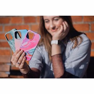 Ümbris jaoks iPhone 15 PRO MAX Forcell F-Protect Mirage compatible with Magsafe Military Drop-Test pinky sinine