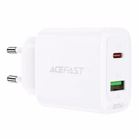 Laadija Acefast "A25" valge 20W (PD / QC3.0)