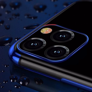 Läbipaistev värviline ümbris Gel TPU kate metallist raamiga Xiaomi Redmi Note 11S / Note 11 punane