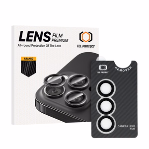 Tempered glass Tel Protect 3D Lens Aramid Series on camera for Samsung Galaxy S25 (lens 3 pieces)