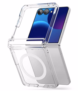 Ringke Fusion Flap Magnetic MagSafe ümbris mudelile Samsung Galaxy Z Flip 8 – läbipaistev