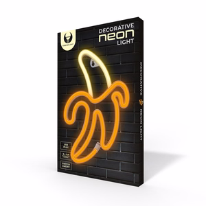 Neon LED Light BANANA valge kollane Bat + USB FLNE10 Forever Light