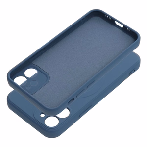 Чехол для iPhone 12 Mini силиконовый Mag Cover совместимый с MagSafe синий