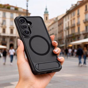 Tech-Protect MagRack MagSafe ümbris Samsung Galaxy S26 Plus jaoks matt must