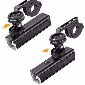 Rockbros 24610002001 eesmine jalgrattatuli 1000 lm + USB-C - USB-A kaabel - must