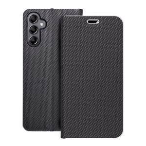 Flip чехол для Samsung A14 4G / A14 5G Luna Book Carbon черный
