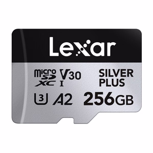 Карта памяти Lexar High-Performance Silver Plus microSDXC 256 ГБ + адаптер
