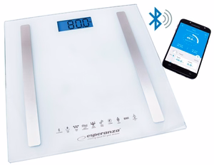 Esperanza EBS016W personal scale Square White Electronic personal scale