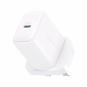 Joyroom JR-TCF20 PD 20W Wall Laadija (UK Plug) with 1m USB-C Kaabel - valge