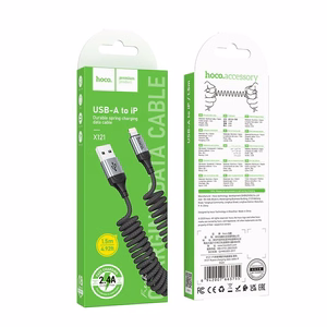 Кабель USB C – Lightning Hoco PD 27W 1,5 m X121 черный
